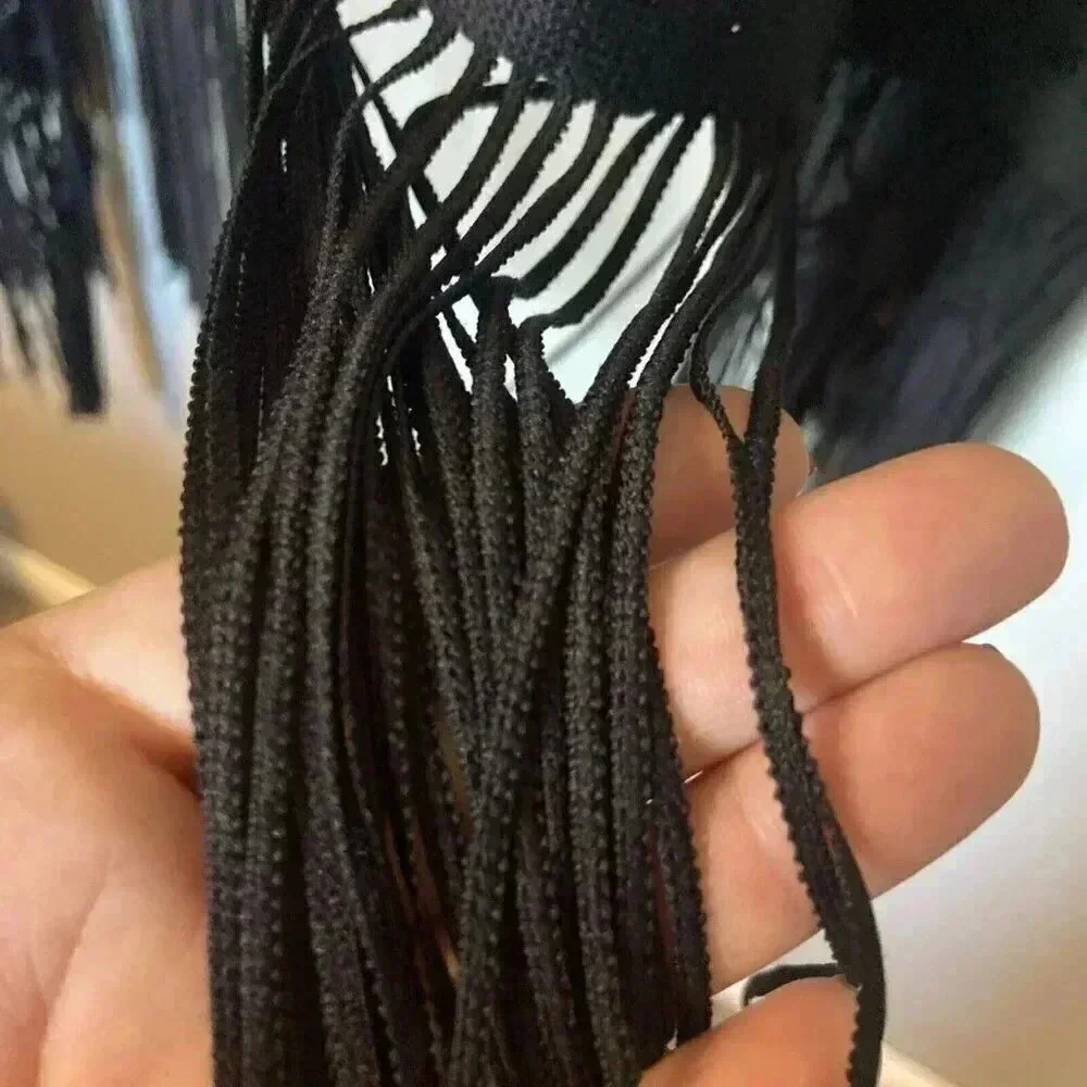 Moss Rose Black Mesh Boho Tassel Kimono One Size Fringe‎ Western Whimsigoth Maxi - Picture 6 of 8